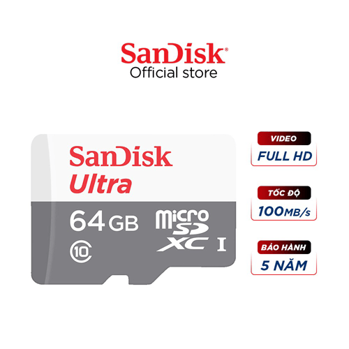 thẻ nhớ micro sandisk 64g ultra tại phan thiết bình thuận
